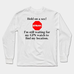 Retro Strava Stop Sign Long Sleeve T-Shirt